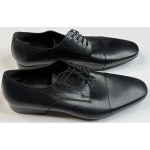 Bruno Magli Martico 10 Men's Black Leather Dress Shoes Made In Italy Size 10.5 W